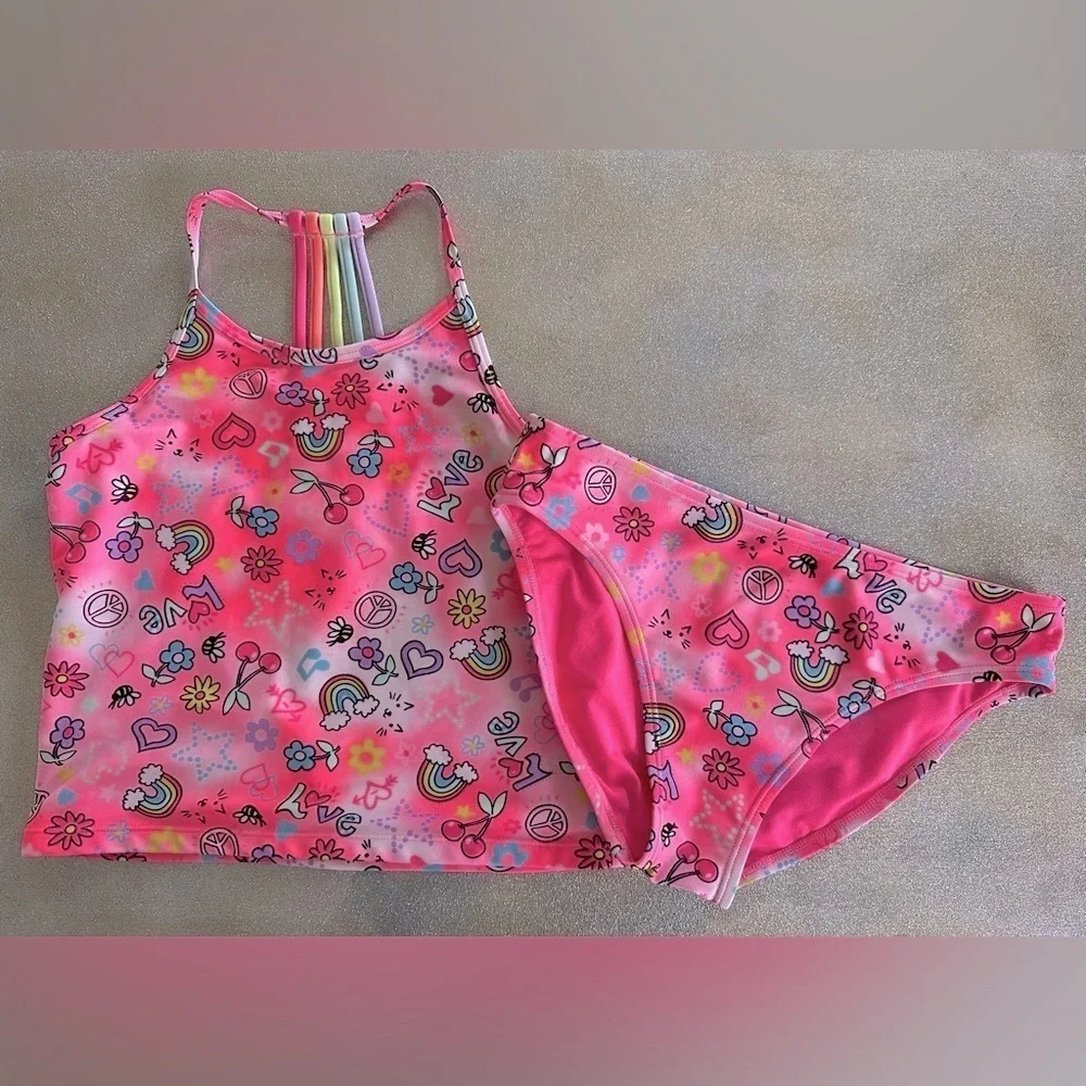 The Children's Place Pink Butterfly Bikini Set (876)